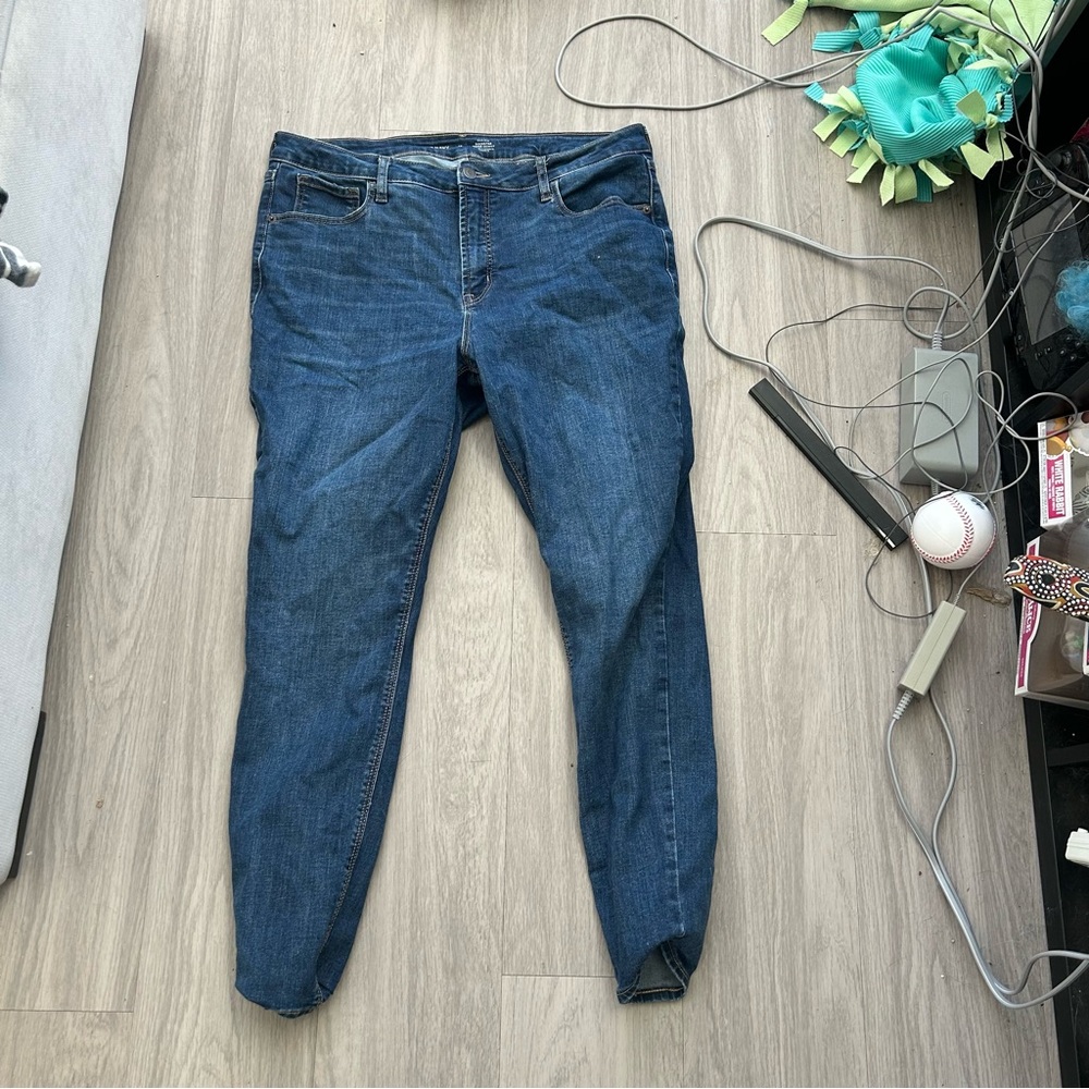 Women's Blue Jeans Old Navy rockstar high rise skinny